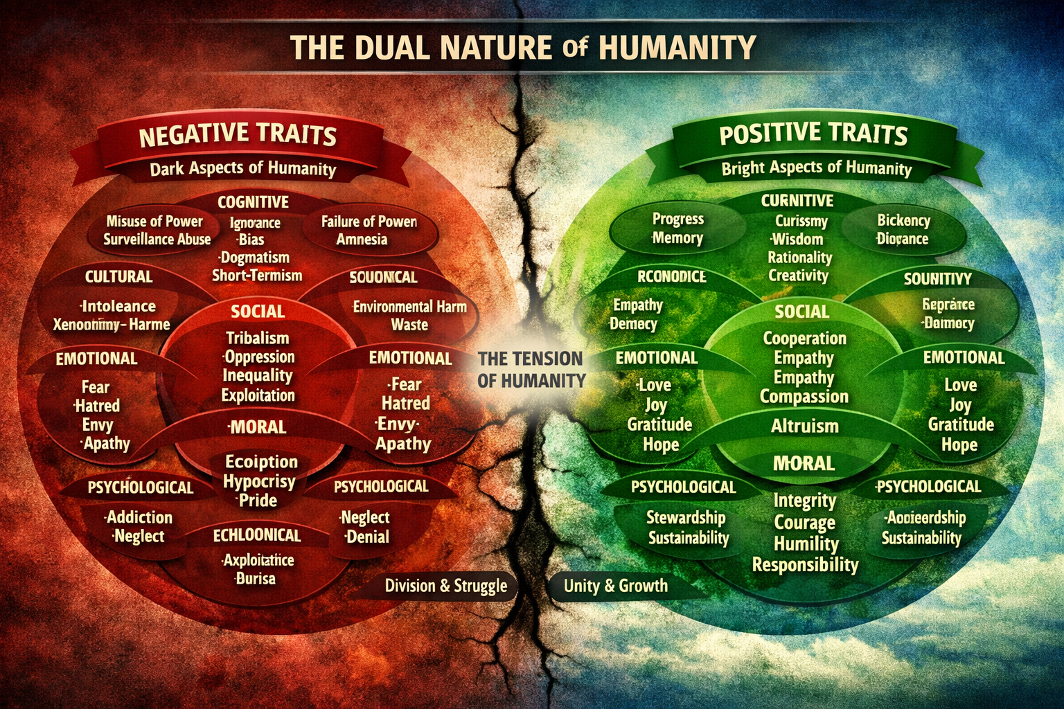 Image depicting the shadows of humanity